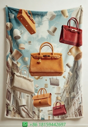 Hermes Throw Blankets